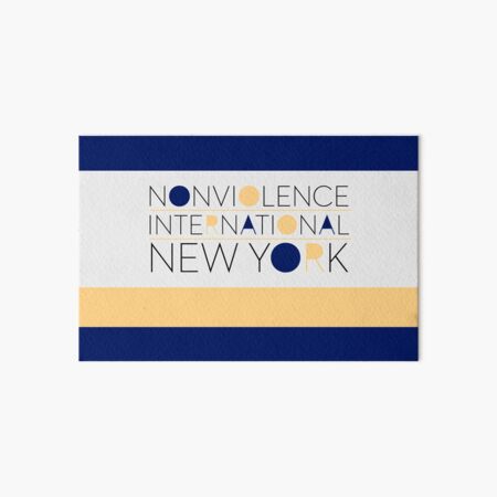 Nonviolence International New York retro styled Logo Art Board Print