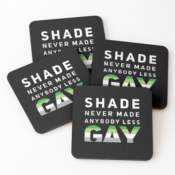 Item preview, Shade Never Made Anybody Less Aromantic (Black) designed and sold by UnicornPeeps.