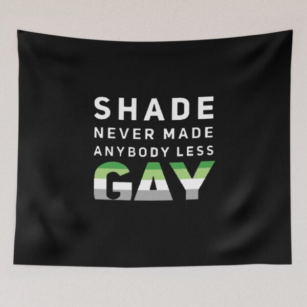 Item preview, Shade Never Made Anybody Less Aromantic (Black) designed and sold by UnicornPeeps.
