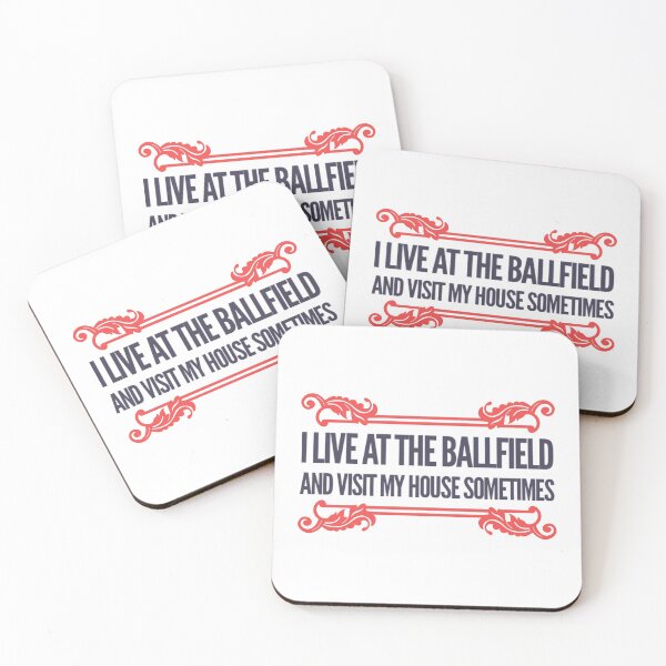 Item preview, I LIVE AT THE BALLFIELD AND VISIT MY HOUSE SOMETIMES designed and sold by suver.