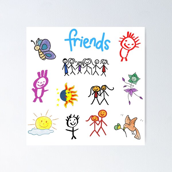 Item preview, FRIENDS STICKER PACK designed and sold by passiveink.