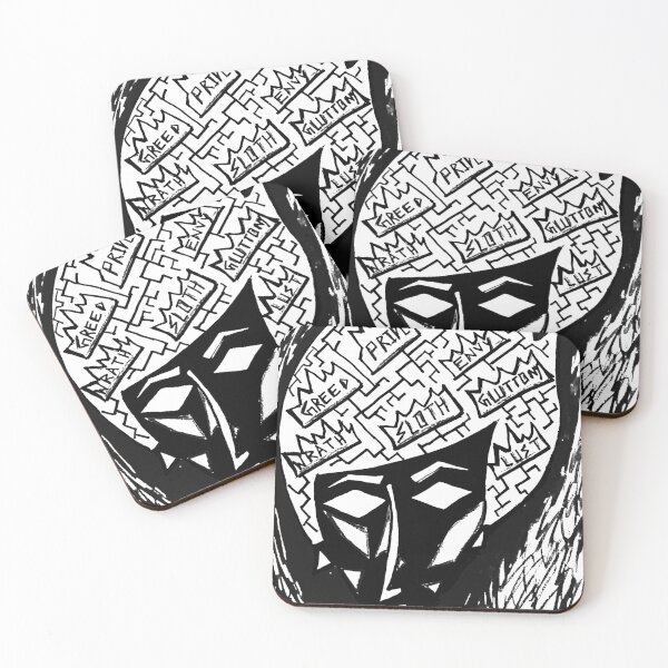 Item preview, Seven deadly sins inspired character design black and white designed and sold by FCEalin.