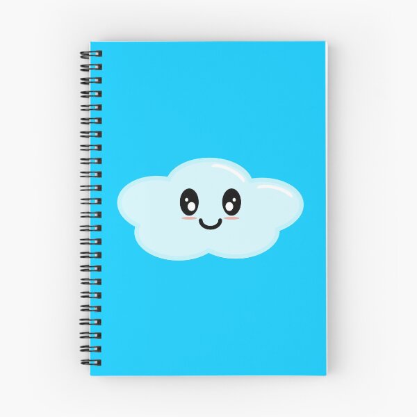 Artikelvorschau, Kawaii Cute Cloud Character - Blau entworfen und verkauft von Kelly Leung.