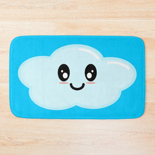Item preview, Kawaii Cute Cloud Character - Blue designed and sold by Kelly Leung.