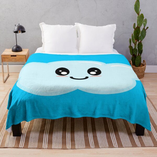 Item preview, Kawaii Cute Cloud Character - Blue designed and sold by Kelly Leung.