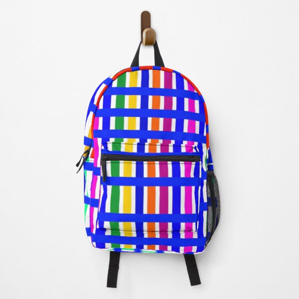 Item preview, Blue and colorful intersecting lines  designed and sold by Rachel the Artist .