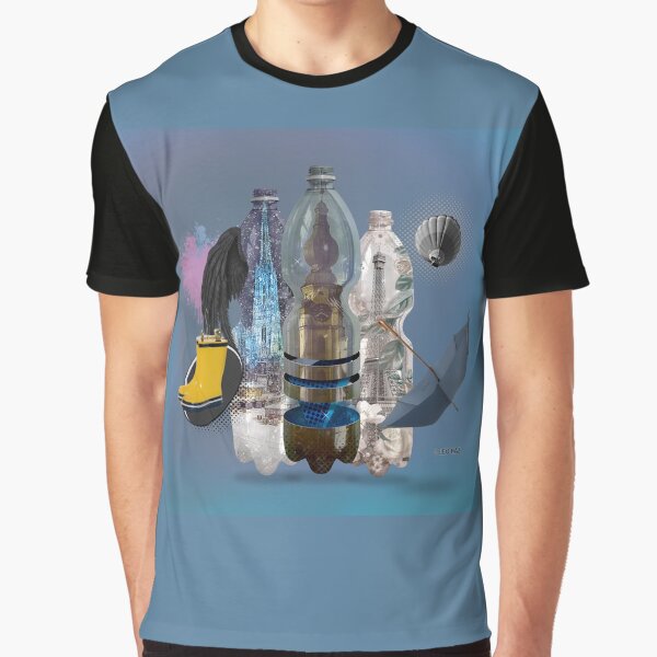 Lockdown in a PET bottle by Leo Haz Grafik T-Shirt