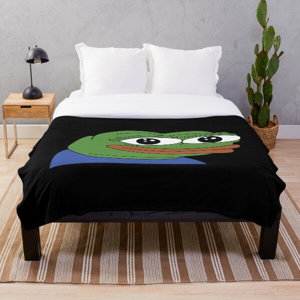 Twitch Emotes Hypers Peepo Pepe Throw Blankets | Redbubble