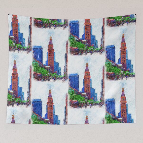 Item preview, D&F Tower On The Denver 16th Street Mall designed and sold by KirtTisdale.