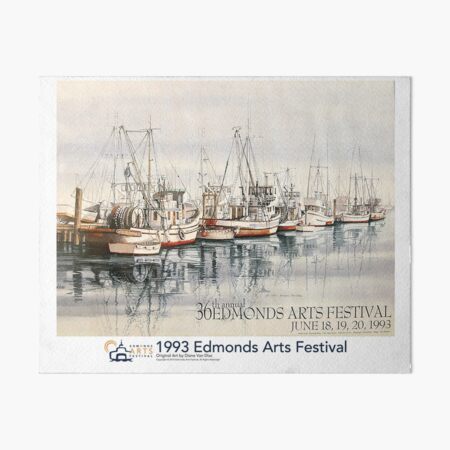 1993 Edmonds Arts Festival Poster, Print, or Art Board Art Board Print