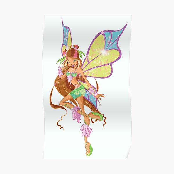 Flora Sophix Winx Club Poster For Sale By Milkyplanet Redbubble