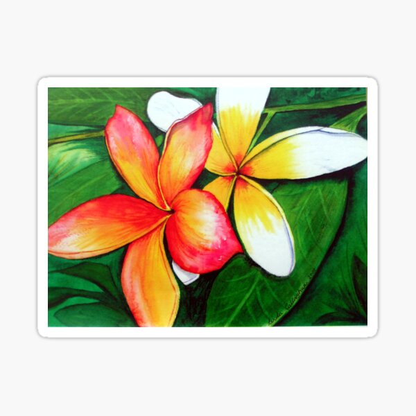 Frangipanis Sticker