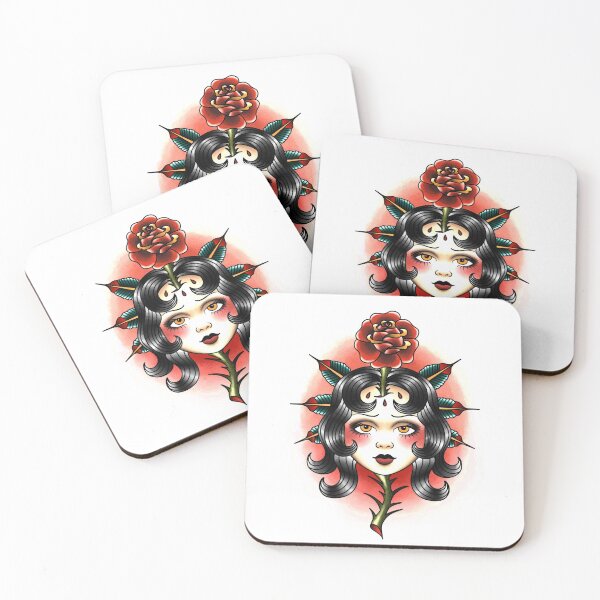 Item preview, Cabeza de dama tradicional americana designed and sold by kaygruhn.