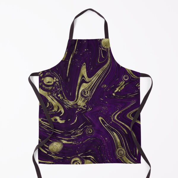 Artikelvorschau, Violett Lila Marmor & Gold Faux Glitter Abstrakte Kunst entworfen und verkauft von Karen McFarland.