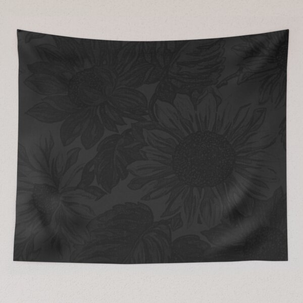 Item preview, BLACK FLORAL/ 'ELLO GUV'NA designed and sold by wildwhimsical.