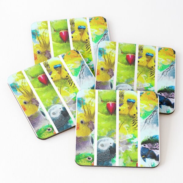 Item preview, Modern Aquarell Parrots Pattern designed and sold by Alienphysique.