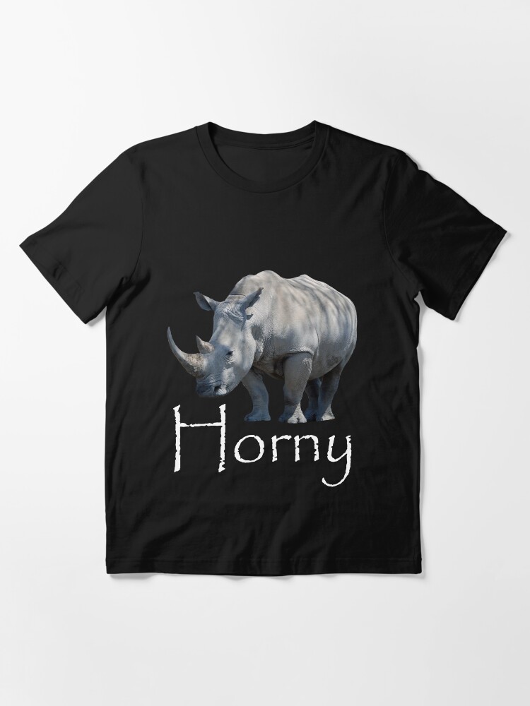 Alternate view of Horny Rhino Essential T-Shirt