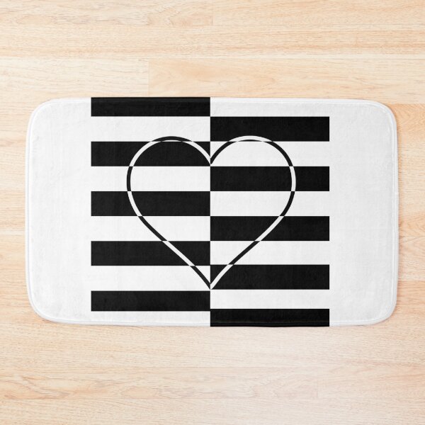 Item preview, black&white heart designed and sold by Kreative4.