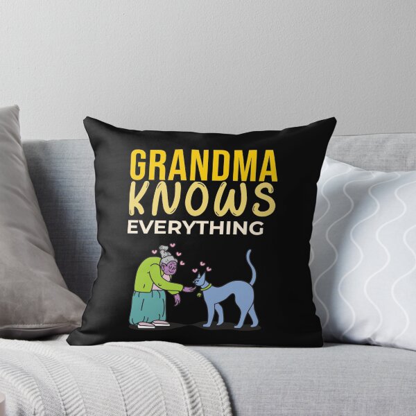 Item preview, Grandma Knows Everything Cats designed and sold by ShirtsJH.