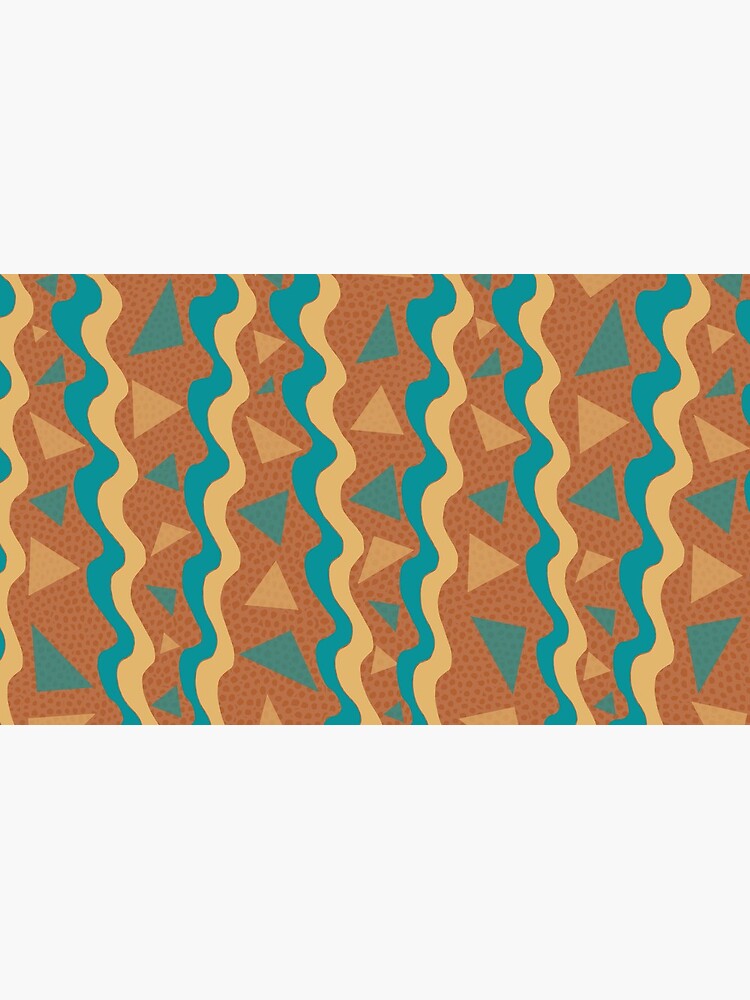 Waves & Triangles Geometric Pattern by bbaxterstudio