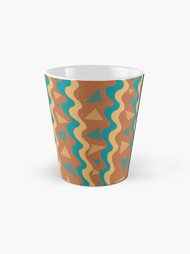 Alternate view of Waves & Triangles Geometric Pattern Mug