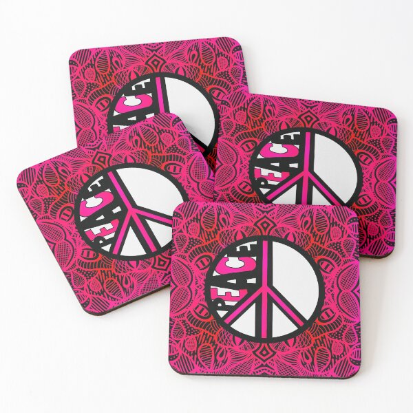 Item preview, Pink Peace Sign designed and sold by doodlebopshop.