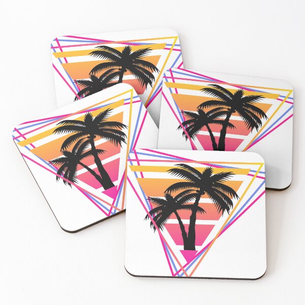 Artikelvorschau, Retrowave Vaporwave Palm Tree Triangle Design entworfen und verkauft von ConnorMackenzie.