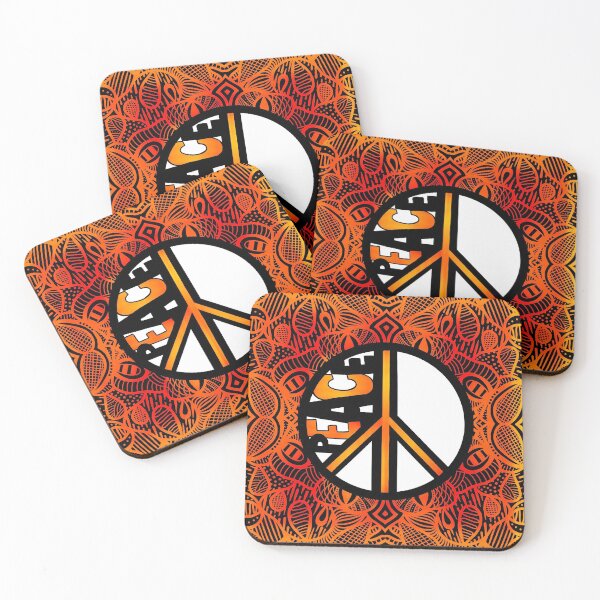 Item preview, Orange Peace Sign designed and sold by doodlebopshop.