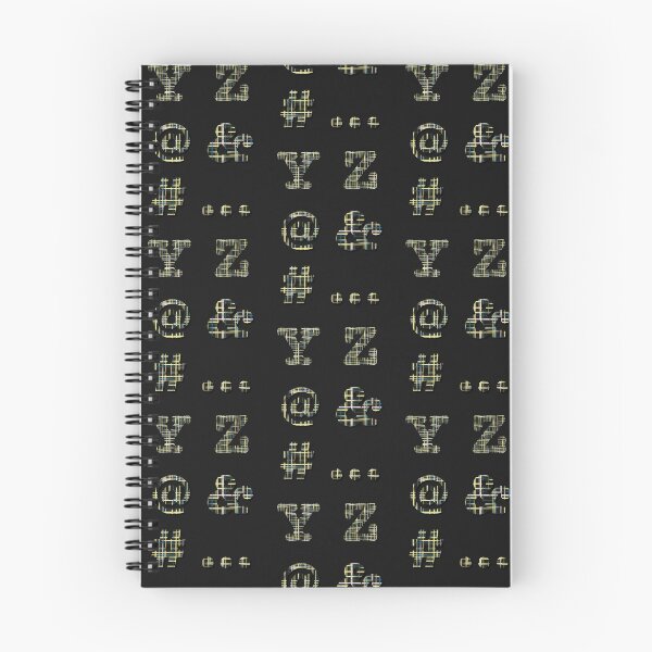 Item preview, Yellow Grid letters & punctuation alphabet Y, Z, @ & #... pack designed and sold by AMSonArt.
