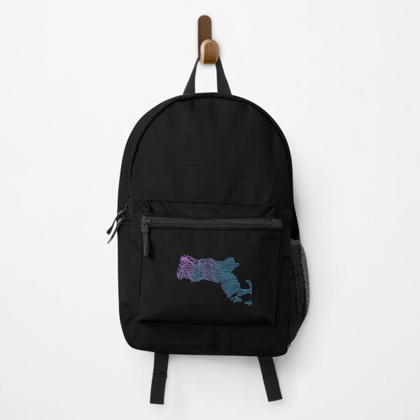 Item preview, Retro Massachusetts Elevation Map Synthwave designed and sold by cstats.