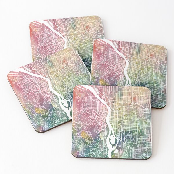 Item preview, Portland Map Watercolor by Zouzounio Art designed and sold by zouzounioart.