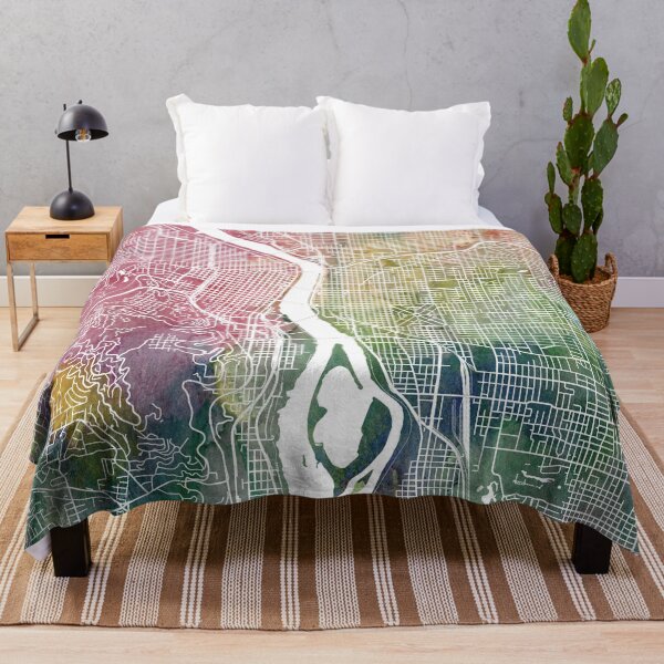Item preview, Portland Map Watercolor by Zouzounio Art designed and sold by zouzounioart.