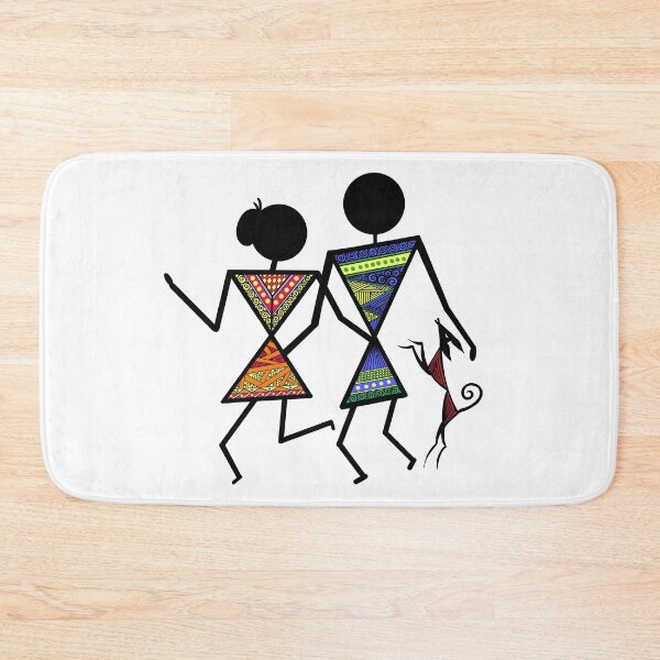 Item preview, Warli Dog Family designed and sold by Insiya Pardiwala.