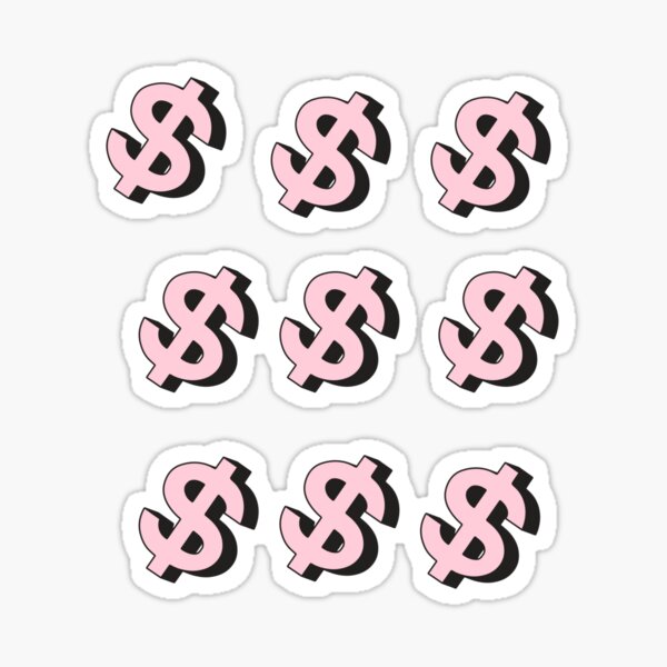 Pink Dollar Sign Clipart