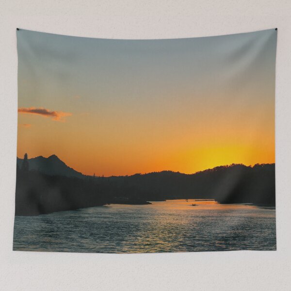 Item preview, Relaxing river sunset designed and sold by Kenzo Hosomi.