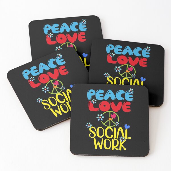 Item preview, Peace Love Social Work, Social Worker designed and sold by orangeblue21.