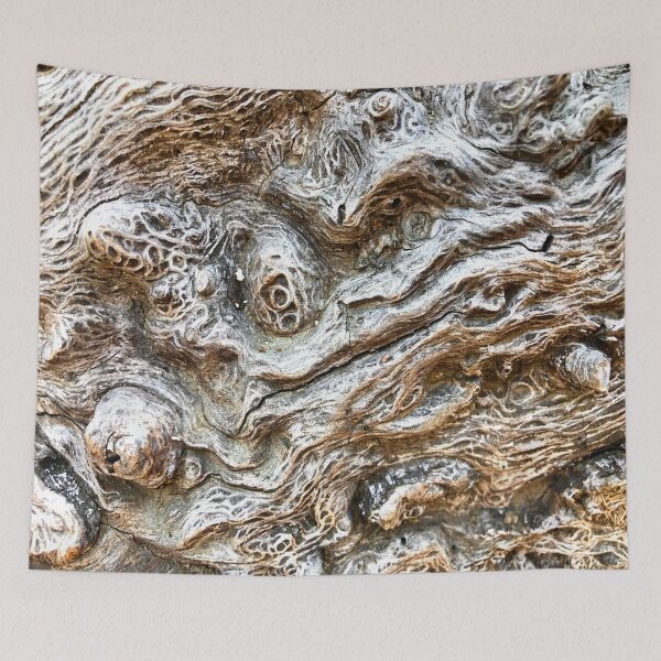 Item preview, "Sasquatch Canyon" Natural Tree Trunk Art Decor Wood Pattern Marquetry Look designed and sold by DEEZAYN.