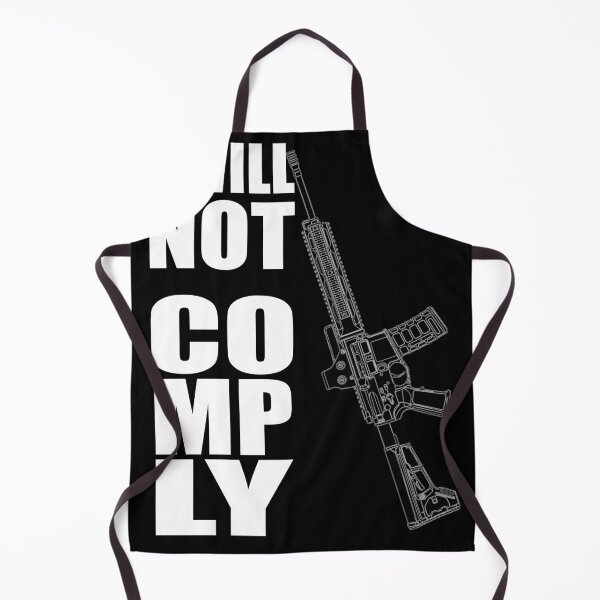 Item preview, I Will Not Comply - AR15 Outline Vector - Pro Guns designed and sold by Matt Ballinger.
