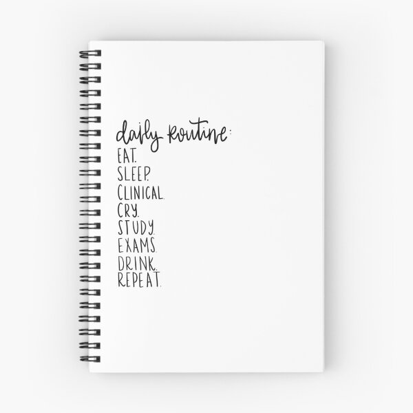 Item preview, nursing school daily routine designed and sold by sarahlynndesign.