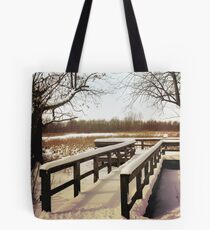 Wintertime At Sheldon Marsh - Overlook Tote Bag
