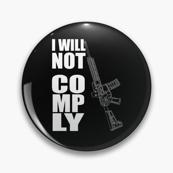 Item preview, I Will Not Comply - AR15 Outline Vector - Pro Gun designed and sold by Matt Ballinger.