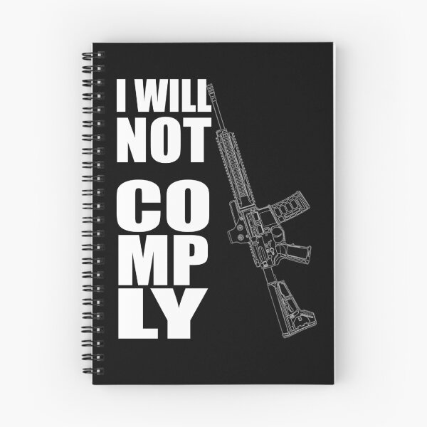 Item preview, I Will Not Comply - AR15 Outline Vector - Pro Gun designed and sold by Matt Ballinger.