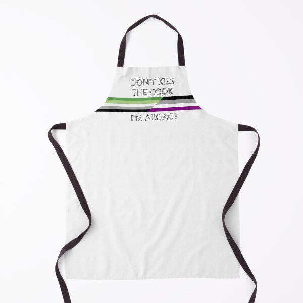 Item preview, Don't Kiss the Cook - I'm Aroace Apron designed and sold by NonbinarySarah.