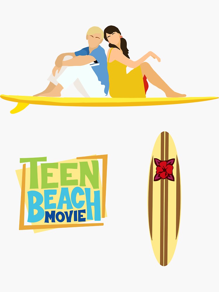 TEEN BEACH MOVIE Livin' on the Wild Side wall stickers MURAL 4 decals Brady