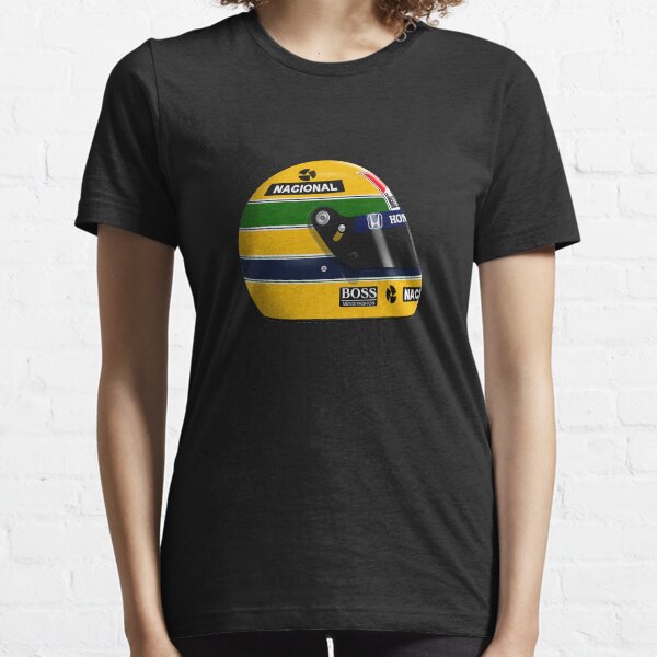 Camiseta clásica Ayrton Senna - 1988-1990 casco Camiseta esencial