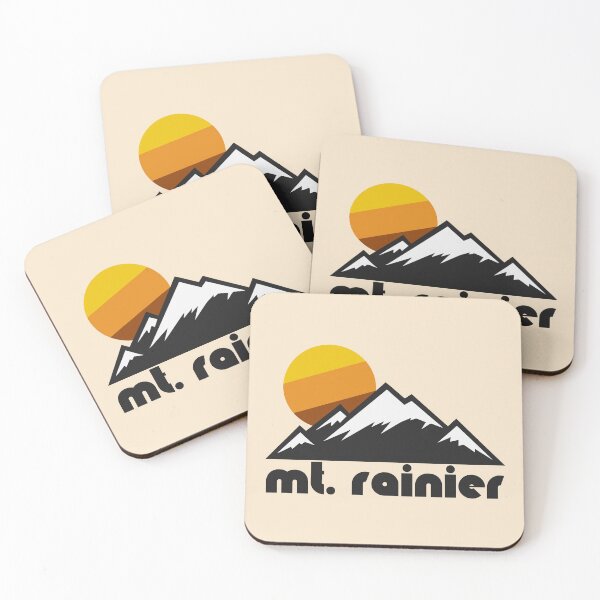 Item preview, Retro Mt Rainier ))(( Tourist Souvenir Travel Washington Design designed and sold by acquiesce13.