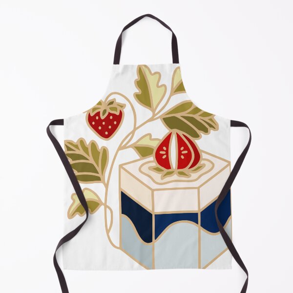 Item preview, Strawberry cake and blue wave designed and sold by artflorara.
