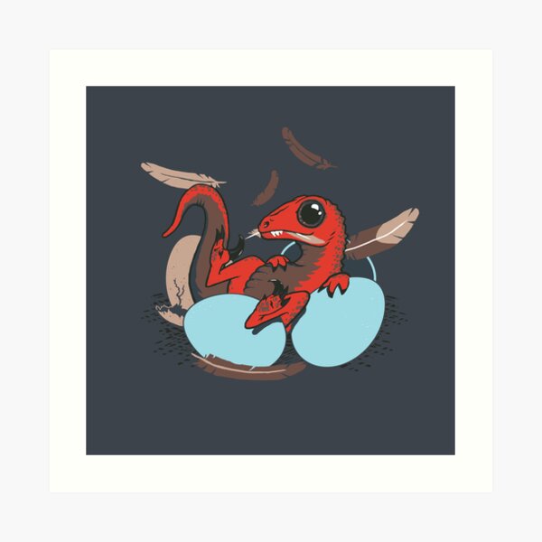 Raptor Among The Robins Art Print