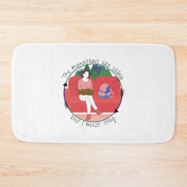 Item preview, Mountains are Calling Sleeping Cat designed and sold by bloominolive.