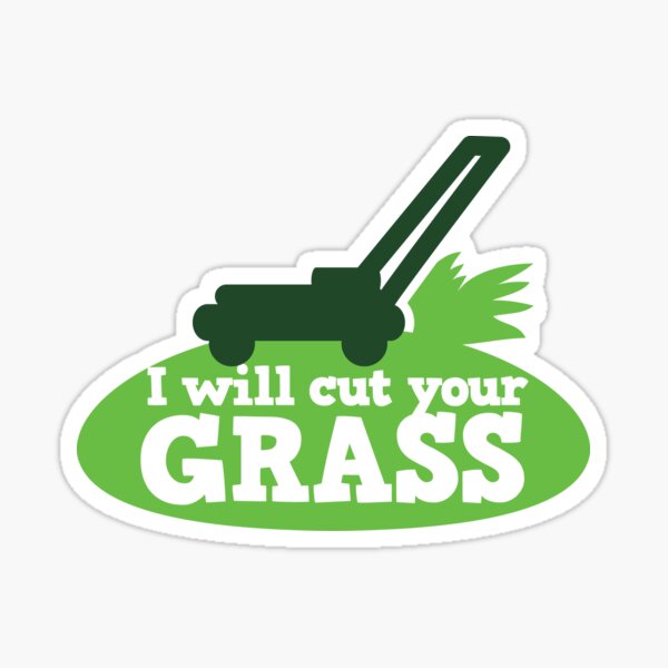 Item preview, I will cut your GRASS with lawn mower designed and sold by jazzydevil.